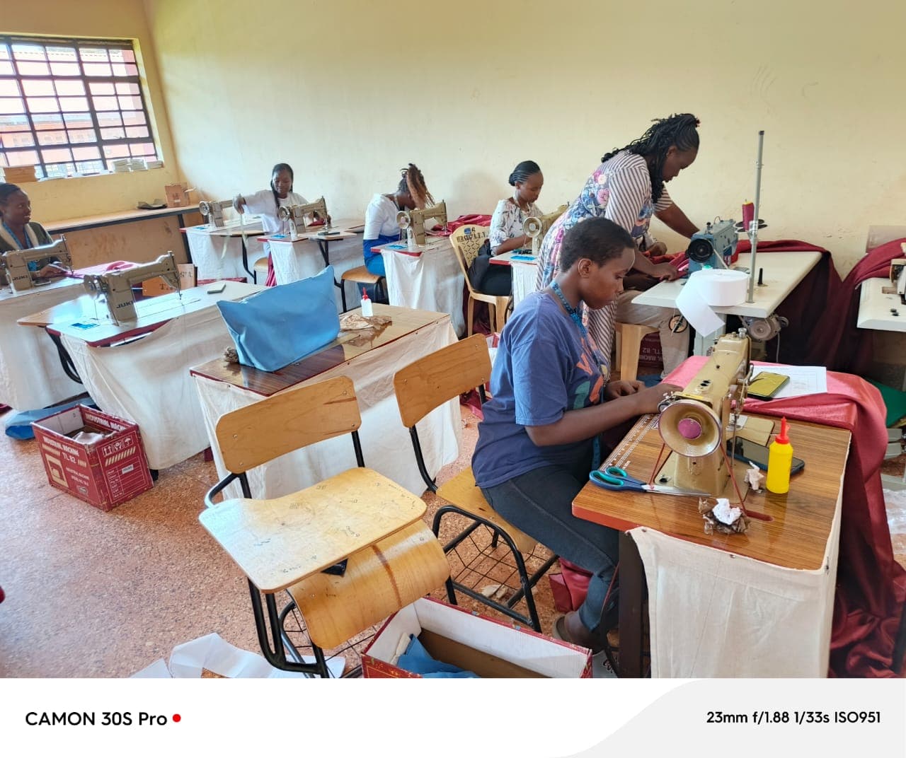 Hospitality trainees at work